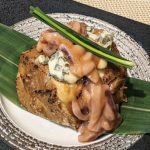 極聖味噌漬け豆腐 ～イカの肝和えとブルーチーズ添え～